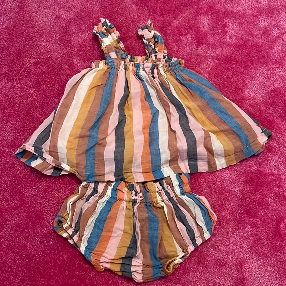 Pink Chicken Girls Tank and Bloomer 18-24M